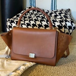 CELINE Smooth Calfskin Medium Trapeze handbag